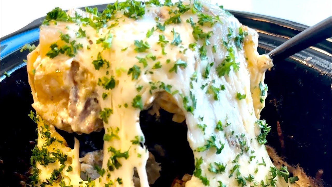 Crockpot Garlic Parmesan Chicken and Potatoes