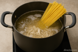 Crockpot Chicken Spaghetti