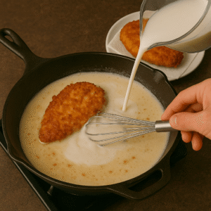 Country Fried Chicken With Creamy Gravy