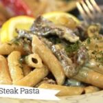 creamy steak pasta